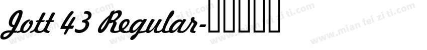 Jott 43 Regular字体转换